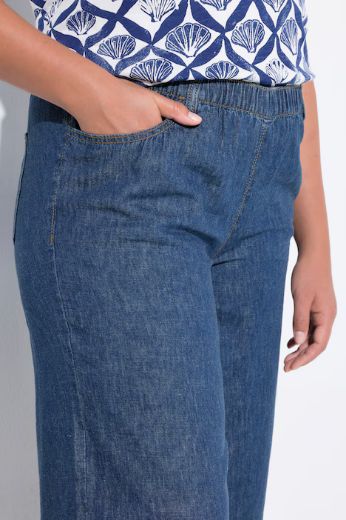 Moda za polnejše Hlače od mješavine lana širokih nogavica plus velikost, xxl, Ulla Popken in Johann Popken (JP1880)