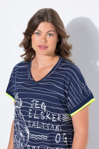 Moda za polnejše Haljina kratkih rukava V ovratnika plus velikost, xxl, Ulla Popken in Johann Popken (JP1880)
