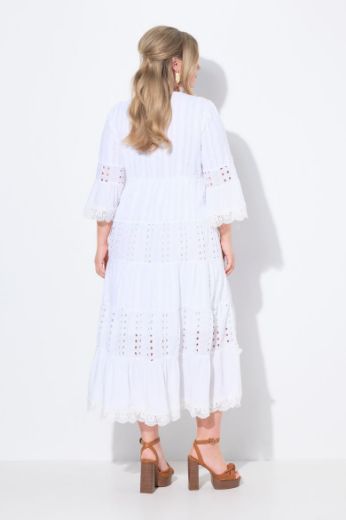 Moda za polnejše Haljina boho s ukrasnim vezom plus velikost, xxl, Ulla Popken in Johann Popken (JP1880)