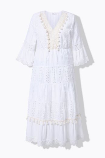 Moda za polnejše Haljina boho s ukrasnim vezom plus velikost, xxl, Ulla Popken in Johann Popken (JP1880)
