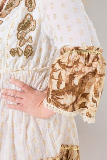 Moda za polnejše Tunika s ukrasnim  vezom plus velikost, xxl, Ulla Popken in Johann Popken (JP1880)
