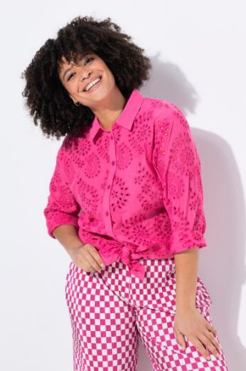 Moda za polnejše Bluza s  ukrasnim vezom plus velikost, xxl, Ulla Popken in Johann Popken (JP1880)