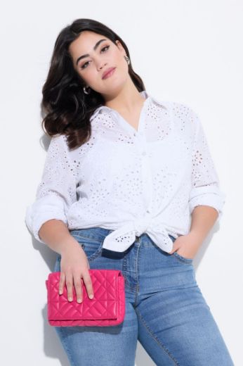 Moda za polnejše Bluza s  ukrasnim vezom plus velikost, xxl, Ulla Popken in Johann Popken (JP1880)