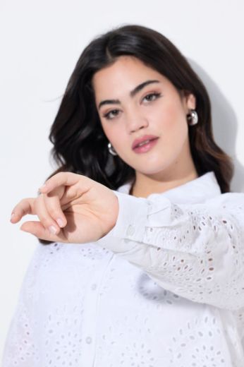 Moda za polnejše Bluza s  ukrasnim vezom plus velikost, xxl, Ulla Popken in Johann Popken (JP1880)