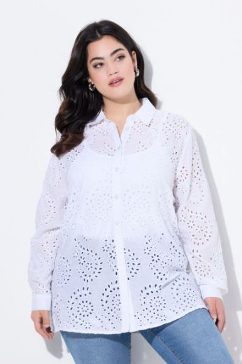 Moda za polnejše Bluza s  ukrasnim vezom plus velikost, xxl, Ulla Popken in Johann Popken (JP1880)