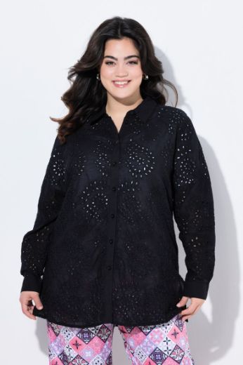 Moda za polnejše Bluza s  ukrasnim vezom plus velikost, xxl, Ulla Popken in Johann Popken (JP1880)