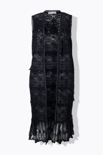 Moda za polnejše Prsluk s ukrasnim vezom plus velikost, xxl, Ulla Popken in Johann Popken (JP1880)