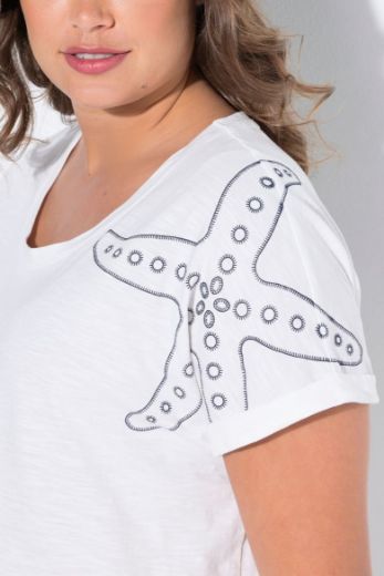 Moda za polnejše Majica kratkih rukava okruglog ovratnika plus velikost, xxl, Ulla Popken in Johann Popken (JP1880)