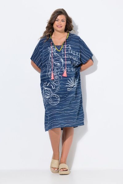 Slika Haljina kaftan polu rukava
