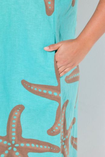 Moda za polnejše Haljina midi kratkih rukava okruglog ovratnika plus velikost, xxl, Ulla Popken in Johann Popken (JP1880)