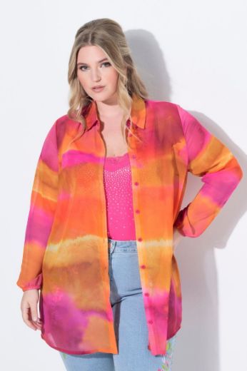 Moda za polnejše Bluza od šifona dužeg kroja plus velikost, xxl, Ulla Popken in Johann Popken (JP1880)