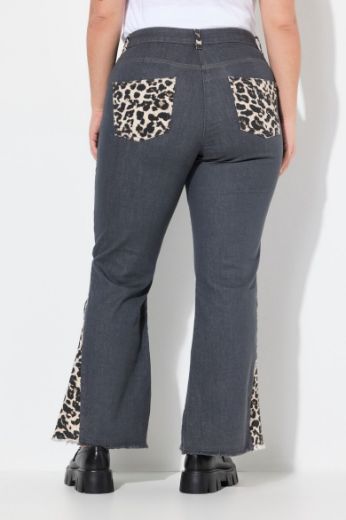 Moda za polnejše Traperice s leopard uzorkom plus velikost, xxl, Ulla Popken in Johann Popken (JP1880)