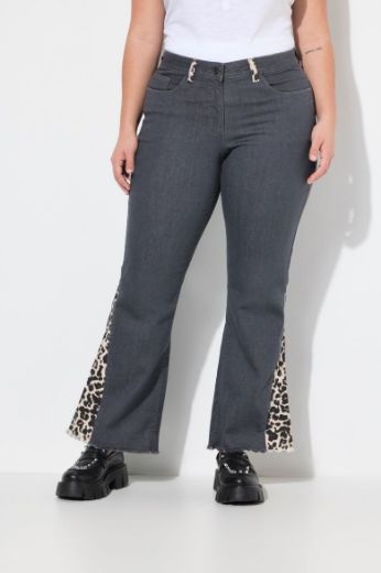 Moda za polnejše Traperice s leopard uzorkom plus velikost, xxl, Ulla Popken in Johann Popken (JP1880)