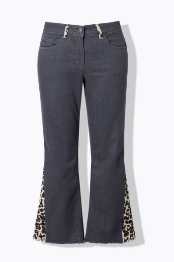 Moda za polnejše Traperice s leopard uzorkom plus velikost, xxl, Ulla Popken in Johann Popken (JP1880)