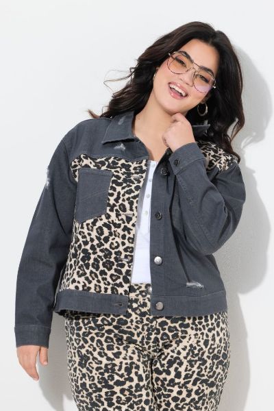 Slika Jakna traper s leopard uzorkom