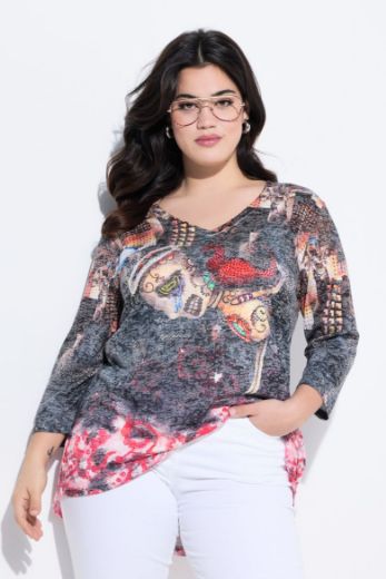 Moda za polnejše Majica kratkih rukava plus velikost, xxl, Ulla Popken in Johann Popken (JP1880)