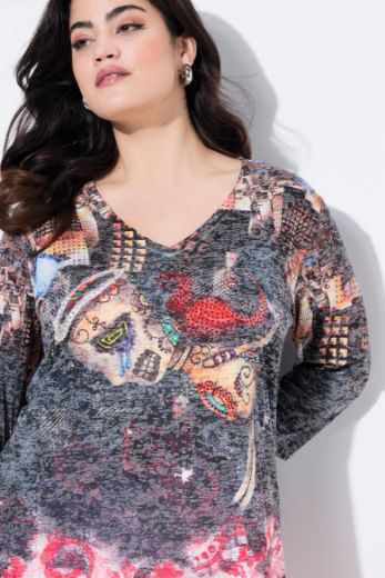 Moda za polnejše Majica kratkih rukava plus velikost, xxl, Ulla Popken in Johann Popken (JP1880)