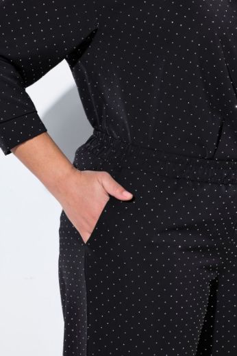 Moda za polnejše Hlače elastičnog struka s dodatkok ukrasnih kamenčića plus velikost, xxl, Ulla Popken in Johann Popken (JP1880)