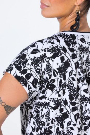 Moda za polnejše Majica kratkih rukava cvjetnog uzorka plus velikost, xxl, Ulla Popken in Johann Popken (JP1880)