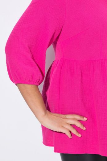 Moda za polnejše Bluza od musina plus velikost, xxl, Ulla Popken in Johann Popken (JP1880)