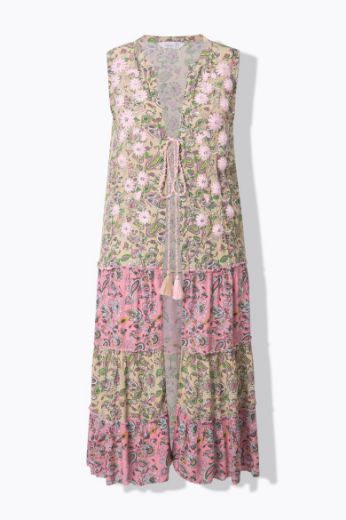 Moda za polnejše Prsluk s cvjetnim vezom plus velikost, xxl, Ulla Popken in Johann Popken (JP1880)