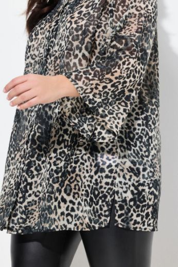 Moda za polnejše Bluza s leopard uzorkom plus velikost, xxl, Ulla Popken in Johann Popken (JP1880)