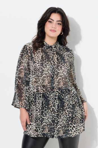 Moda za polnejše Bluza s leopard uzorkom plus velikost, xxl, Ulla Popken in Johann Popken (JP1880)