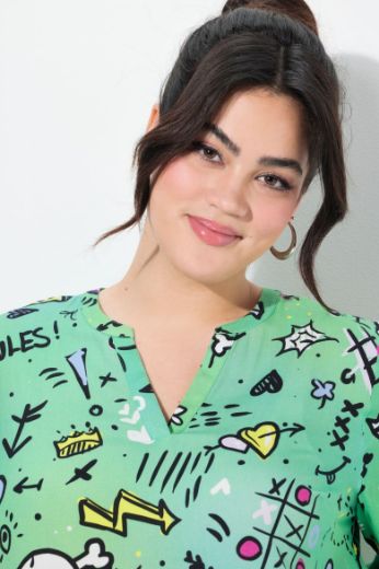 Moda za polnejše Bluza sa printom stripa plus velikost, xxl, Ulla Popken in Johann Popken (JP1880)