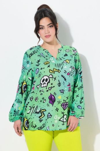 Moda za polnejše Bluza sa printom stripa plus velikost, xxl, Ulla Popken in Johann Popken (JP1880)
