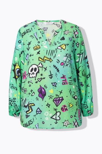Moda za polnejše Bluza sa printom stripa plus velikost, xxl, Ulla Popken in Johann Popken (JP1880)
