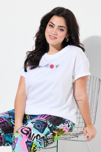Moda za polnejše Majica kratkih rukava plus velikost, xxl, Ulla Popken in Johann Popken (JP1880)
