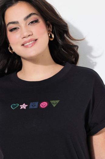 Moda za polnejše Majica kratkih rukava plus velikost, xxl, Ulla Popken in Johann Popken (JP1880)