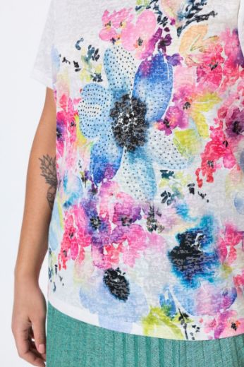 Moda za polnejše Majica kratkih rukava cvjetnog uzorka plus velikost, xxl, Ulla Popken in Johann Popken (JP1880)