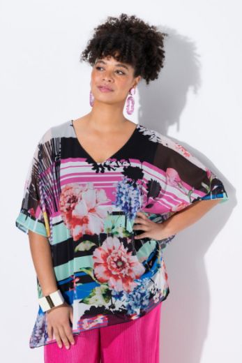 Moda za polnejše Bluza mrežasta sa topom plus velikost, xxl, Ulla Popken in Johann Popken (JP1880)