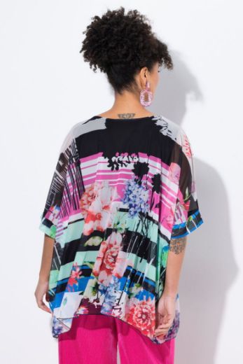 Moda za polnejše Bluza mrežasta sa topom plus velikost, xxl, Ulla Popken in Johann Popken (JP1880)