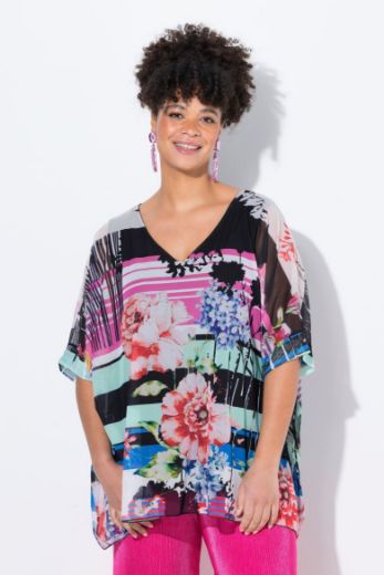 Moda za polnejše Bluza mrežasta sa topom plus velikost, xxl, Ulla Popken in Johann Popken (JP1880)