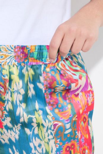 Moda za polnejše Hlače širokih nogavica s etno printom plus velikost, xxl, Ulla Popken in Johann Popken (JP1880)