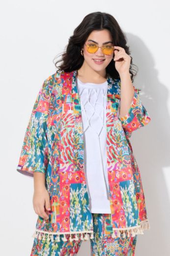 Moda za polnejše Kimono plus velikost, xxl, Ulla Popken in Johann Popken (JP1880)