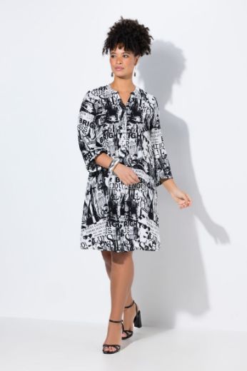 Moda za polnejše Haljina s printom plus velikost, xxl, Ulla Popken in Johann Popken (JP1880)