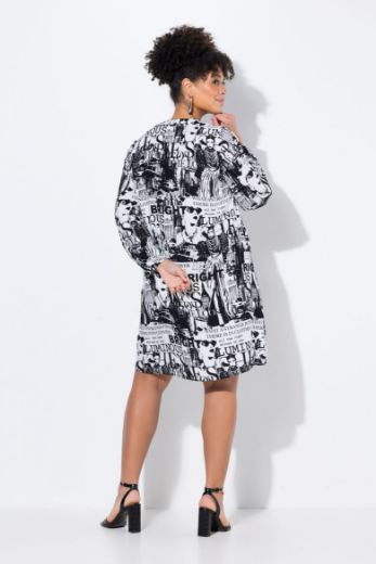 Moda za polnejše Haljina s printom plus velikost, xxl, Ulla Popken in Johann Popken (JP1880)
