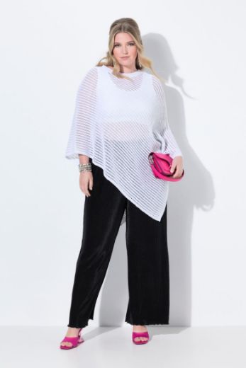 Moda za polnejše Pončo svjetlucavog uzorka plus velikost, xxl, Ulla Popken in Johann Popken (JP1880)