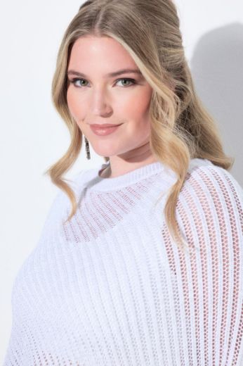 Moda za polnejše Pončo svjetlucavog uzorka plus velikost, xxl, Ulla Popken in Johann Popken (JP1880)