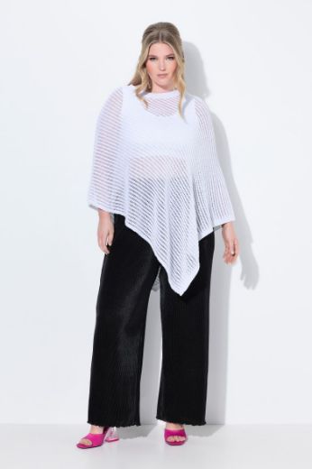 Moda za polnejše Pončo svjetlucavog uzorka plus velikost, xxl, Ulla Popken in Johann Popken (JP1880)
