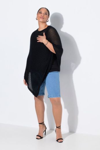 Moda za polnejše Pončo svjetlucavog uzorka plus velikost, xxl, Ulla Popken in Johann Popken (JP1880)
