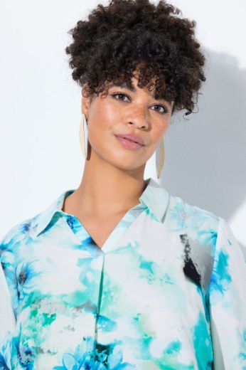Moda za polnejše Bluza dužeg kroja cvjetnog uzorka plus velikost, xxl, Ulla Popken in Johann Popken (JP1880)