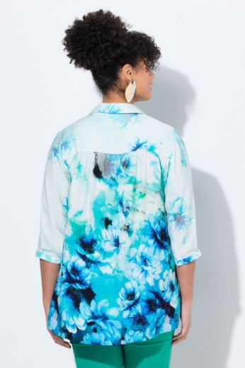 Moda za polnejše Bluza dužeg kroja cvjetnog uzorka plus velikost, xxl, Ulla Popken in Johann Popken (JP1880)