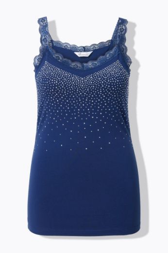 Moda za polnejše Top s čipkastim detaljima plus velikost, xxl, Ulla Popken in Johann Popken (JP1880)