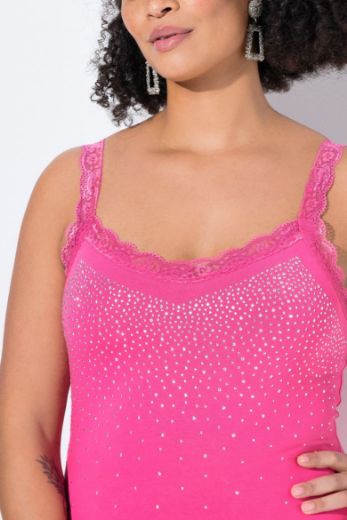 Moda za polnejše Top s čipkastim detaljima plus velikost, xxl, Ulla Popken in Johann Popken (JP1880)