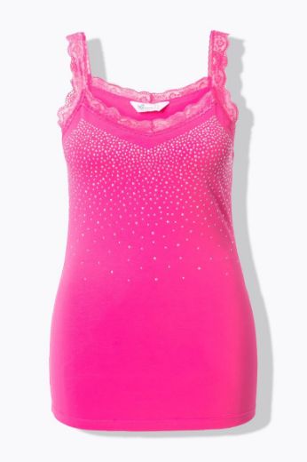 Moda za polnejše Top s čipkastim detaljima plus velikost, xxl, Ulla Popken in Johann Popken (JP1880)