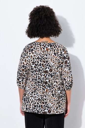 Moda za polnejše Bluza od muslina s leopard uzorkom plus velikost, xxl, Ulla Popken in Johann Popken (JP1880)
